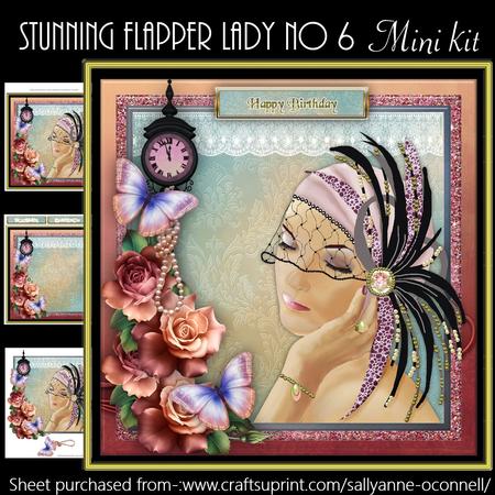 Stunning Flapper Lady No 6 Mini Kit