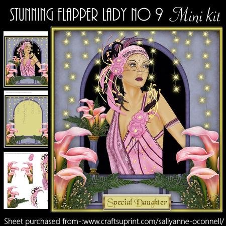 Stunning Flapper Lady No 9 Mini Kit