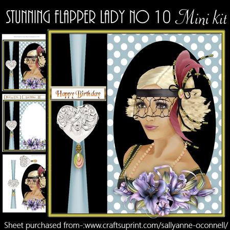Stunning Flapper Lady No 10 Mini Kit