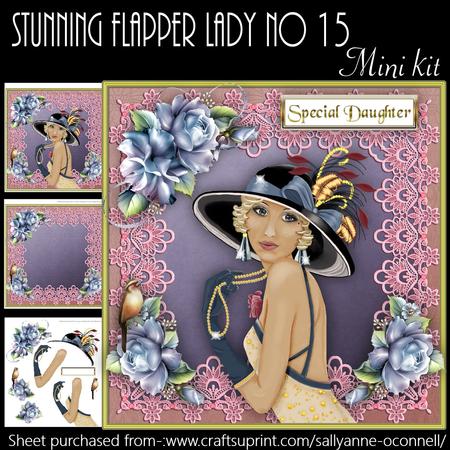 Stunning Flapper Lady No 15 Mini Kit