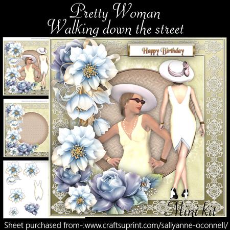 Pretty Woman Walking Down the Street Mini Kit