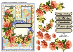 Female Floral Card