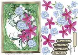 Frangipani Lead Light Female Card for Any Occasion