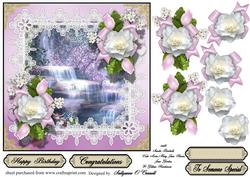 Waterfall Card Great for Any Female Occasion