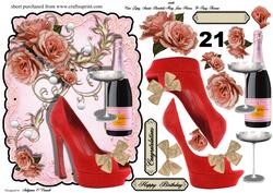 Female Shoe Card
