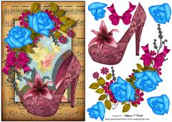 Female Birthday Card with Shoe
