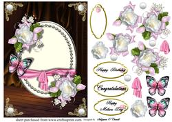 Moonbeam Background with Lovely Flowers