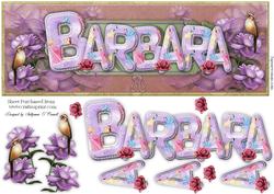 Large Dl Name Card Barbara