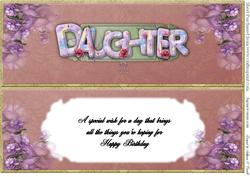 Insert Name Card Daughter