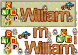 Large Dl Name Card William