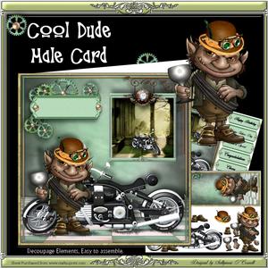 Cool Dude, (male Mini Kit Card )