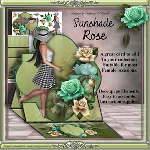 Sunshade Rose Mini Kit Easel Card