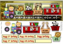 Zoo Train, Child's Card