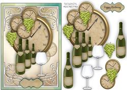 Wine O'clock Male Card