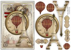 Paris Time Male Card