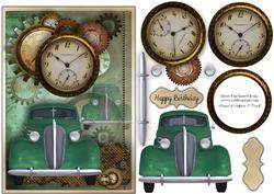 Car O'clock No 2 Male Card