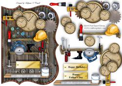 Tool O'clock Male Card