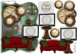 T.v O'clock Male Card
