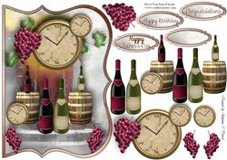 Wine Time to Relax Male Card