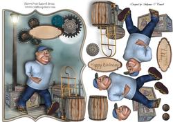 Dock Worker Male Card