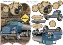 Trucking Time Male Card