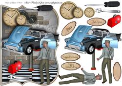 Mechanic Time Male Card