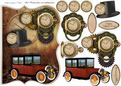 Vintage Time Male Card
