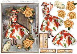 Sweet March Female Card