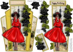 Love Paris Female Card Topper