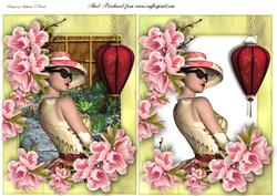 Summer Garden Female Card