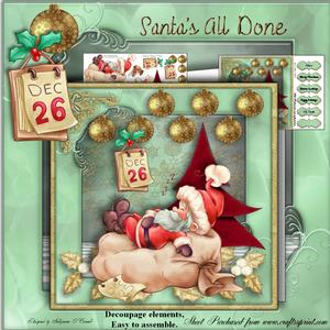 Santa's All Done Mini Kit