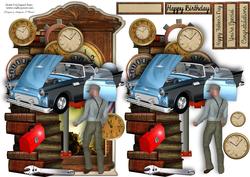 Mechanic O'clock Male Card
