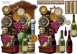 Wine O'clock Male Card