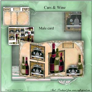 Wine and Cars Tri Fold Mini Kit