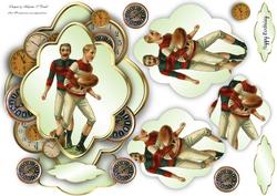 Football Male Stacker Card
