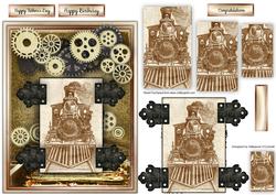 Train Track Male Card
