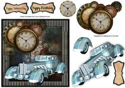 Rolls in Blue Male Card