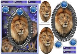 The Tender Lion Male Card