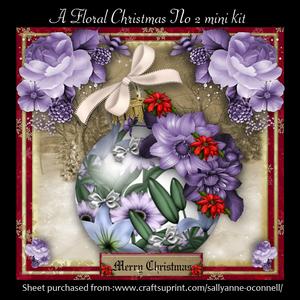 A Floral Christmas No 2 Mini Kit
