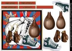Boxing Male Card Front