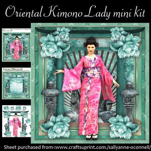 Oriental Kimono Lady Mini Kit