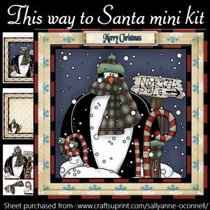 This Way to Santa Mini Kit