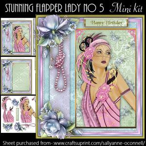 Stunning Flapper Lady No 5 Mini Kit