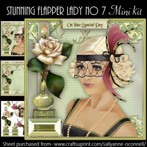 Stunning Flapper Lady No 7 Mini Kit