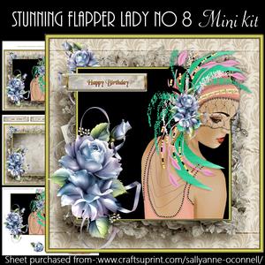 Stunning Flapper Lady No 8 Mini Kit
