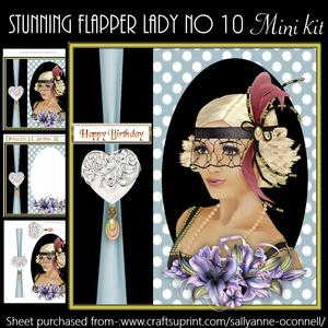 Stunning Flapper Lady No 10 Mini Kit
