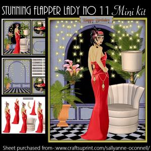Stunning Flapper Lady No 11 Mini Kit