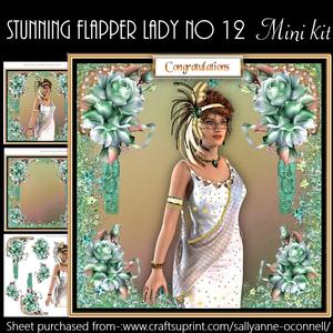 Stunning Flapper Lady No 12 Mini Kit