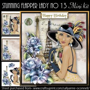 Stunning Flapper Lady No 13 Mini Kit