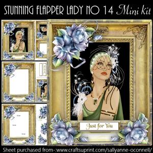 Stunning Flapper Lady No 14 Mini Kit